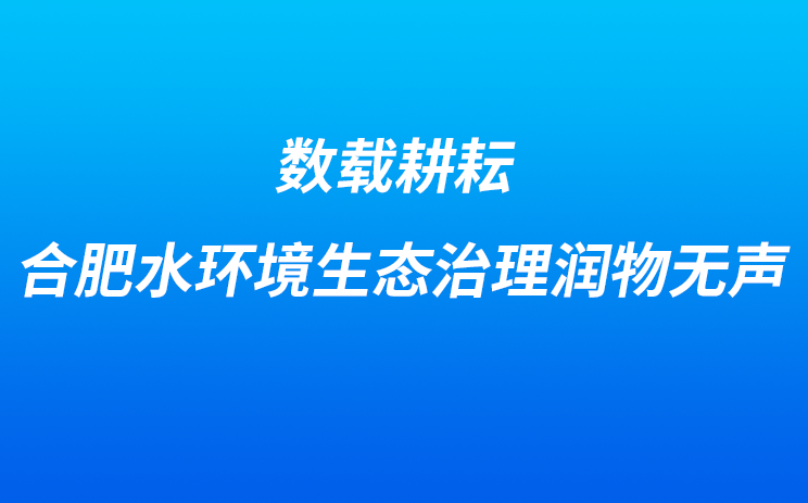 数载耕耘 合肥水环境生态治理润物无声